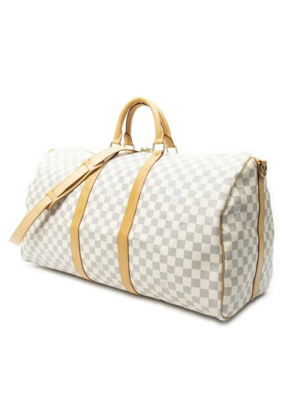 Louis Vuitton Keepall Bandouliere Ivory Damier Azur